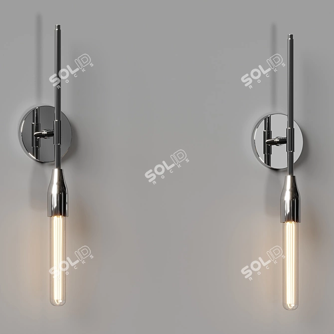 Modern Minimalist Wall Sconce Light 3D model image 2