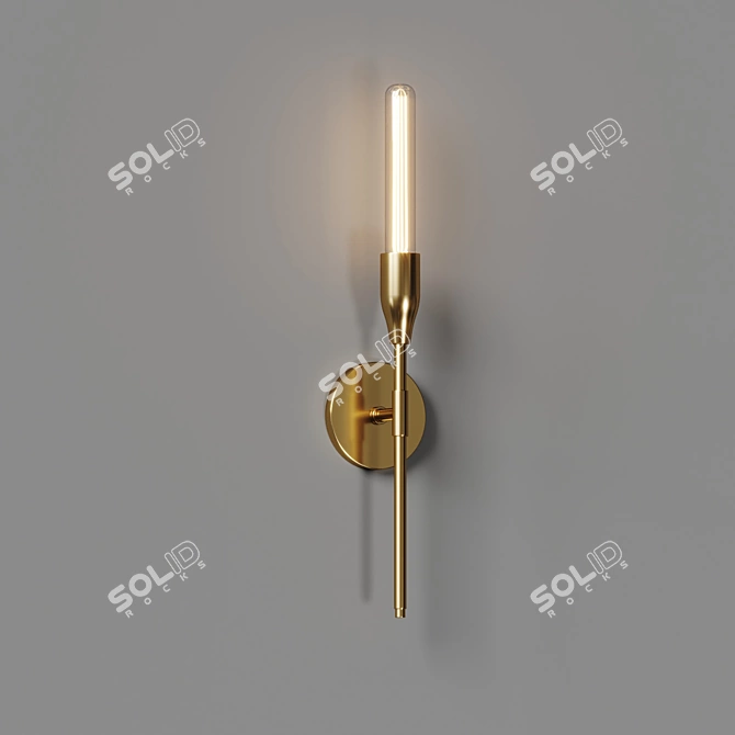Modern Minimalist Wall Sconce Light 3D model image 3