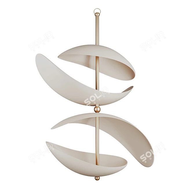 Contemporary Selene Pendant Chandelier 3D model image 1