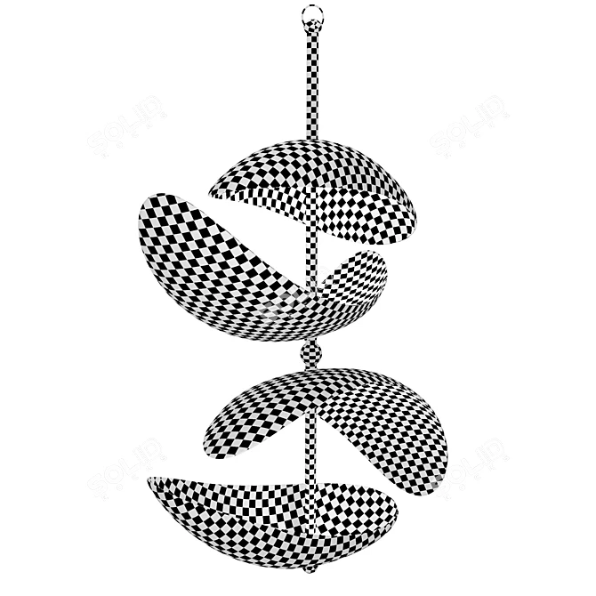 Contemporary Selene Pendant Chandelier 3D model image 5