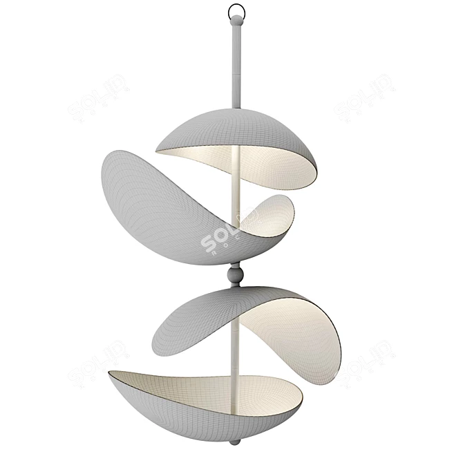Contemporary Selene Pendant Chandelier 3D model image 12