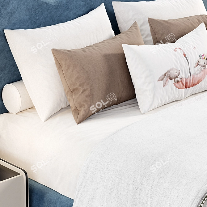 Vitset MMM Bed: Sleek Design 3D model image 4