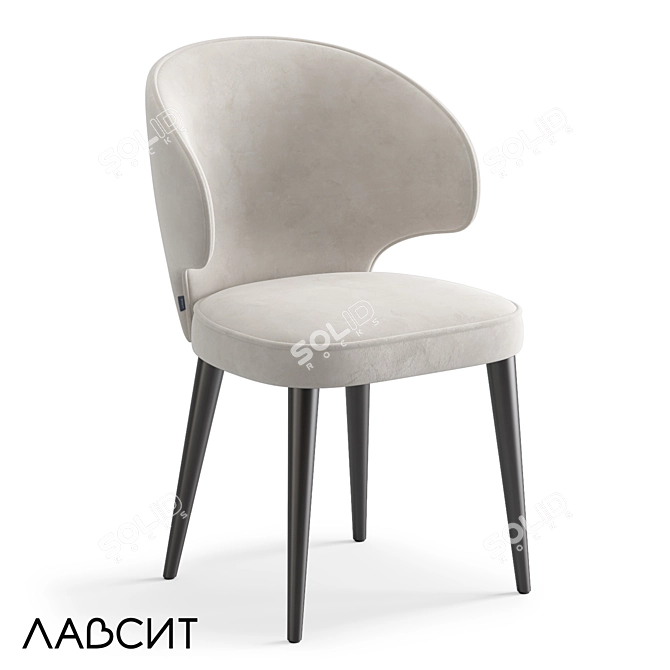 Vito Dining Chair with Birch Plywood Frame 3D model image 1