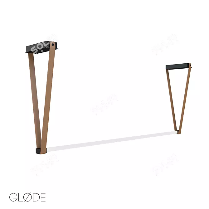 Stylish LED Pendant Light 3D model image 1