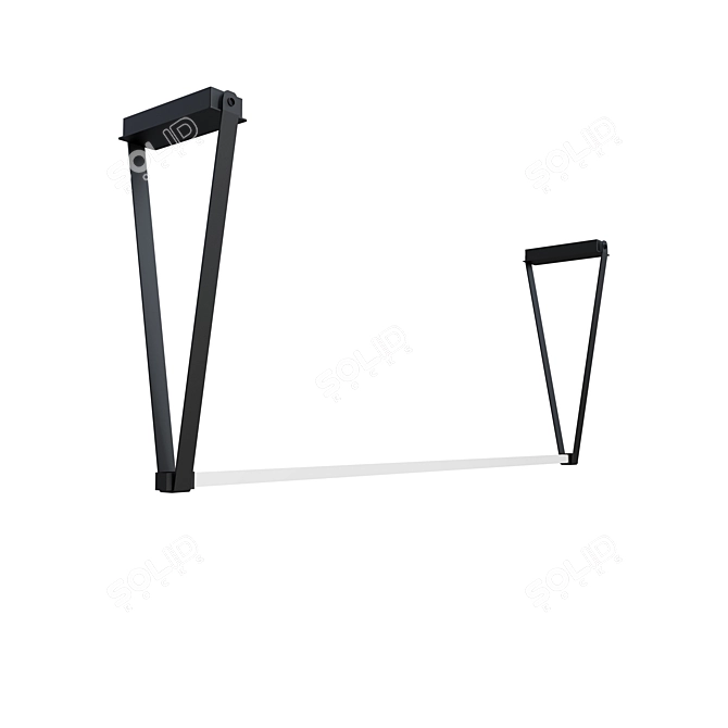 Stylish LED Pendant Light 3D model image 4