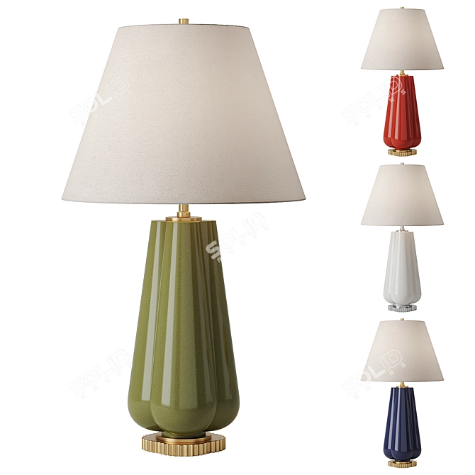 Elegant Penelope Table Lamp 3D model image 1