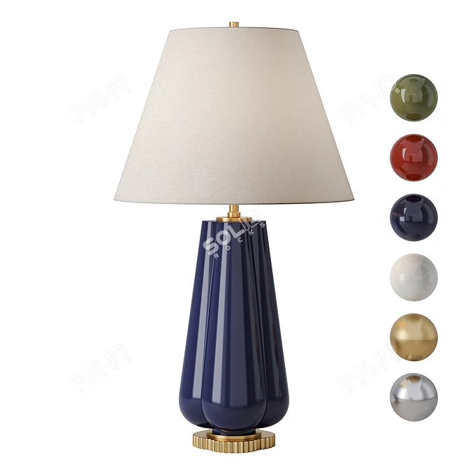 Elegant Penelope Table Lamp 3D model image 3