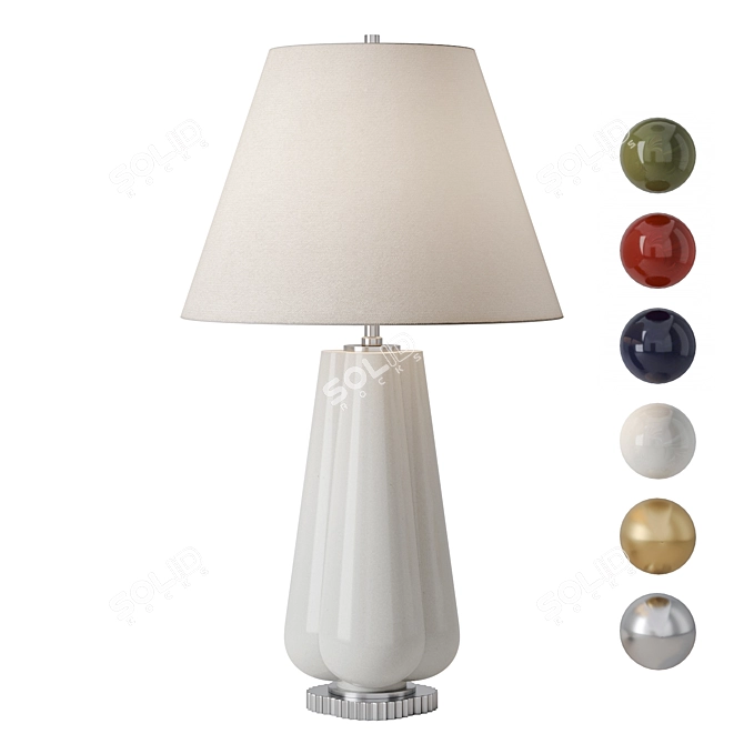 Elegant Penelope Table Lamp 3D model image 4