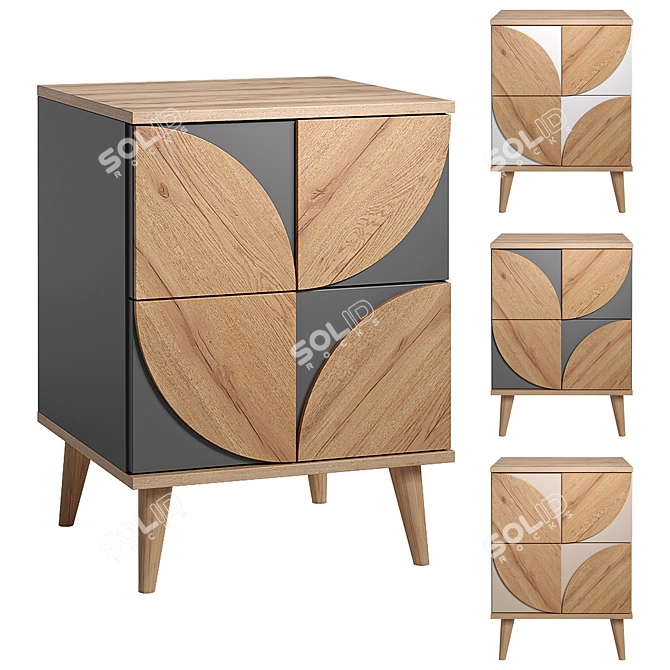 Modern-1 Nightstand by divan.ru 3D model image 1