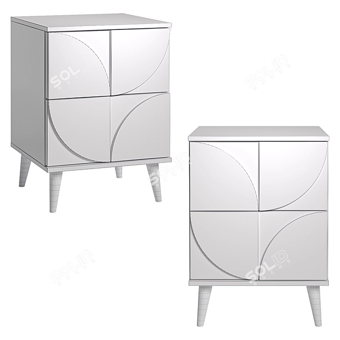 Modern-1 Nightstand by divan.ru 3D model image 3