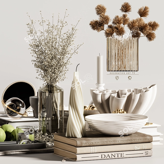 Elegant Decor Set for Renders 3D model image 6