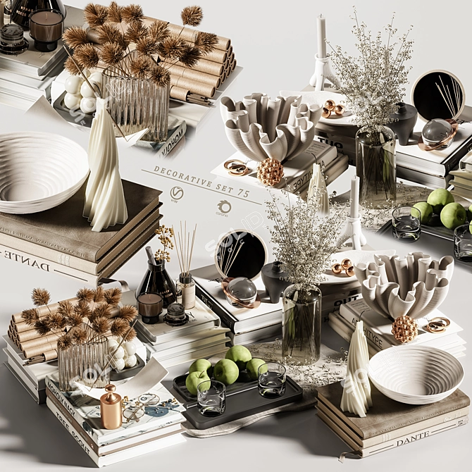 Elegant Decor Set for Renders 3D model image 10