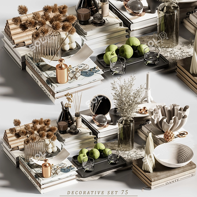 Elegant Decor Set for Renders 3D model image 13