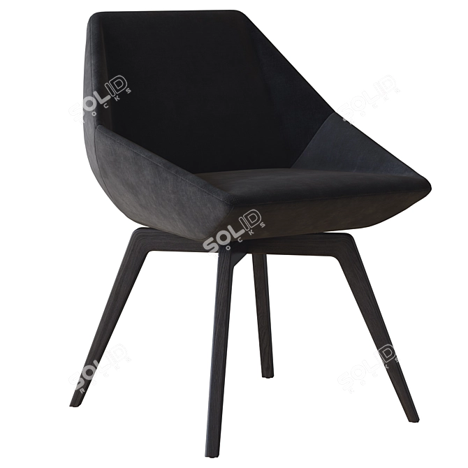 Bonaldo Stone Chair 3D Model 3D model image 2