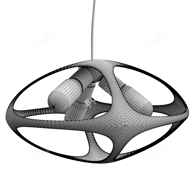Arte Mars Chandelier, 42cm Diameter 3D model image 3