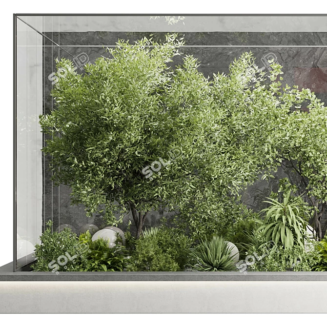 Tropical Eco Indoor Garden Set 3D model image 3