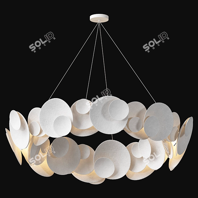  Elegant Seashell Chandelier by ANTONSON 3D model image 1