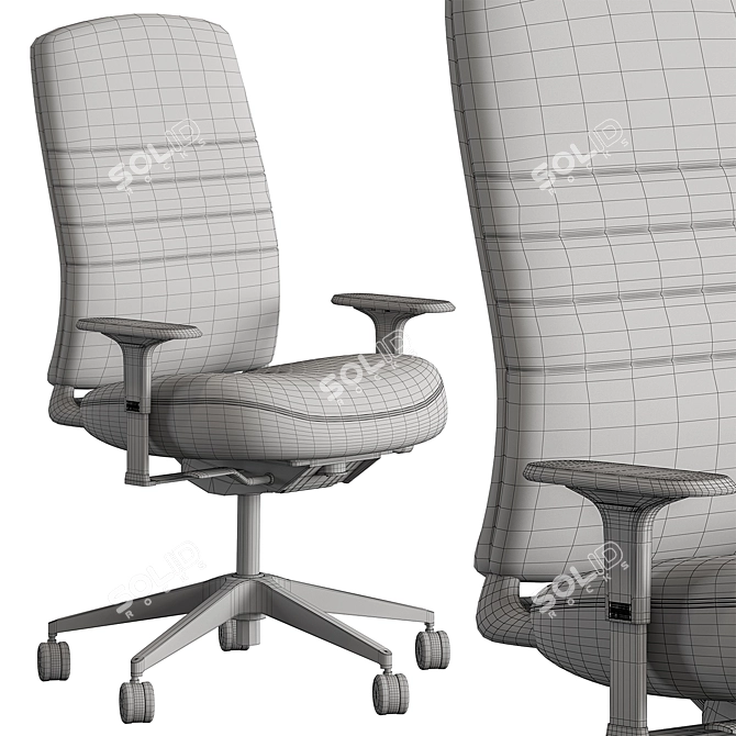  Ergonomic Office Chair Set 3D model image 5