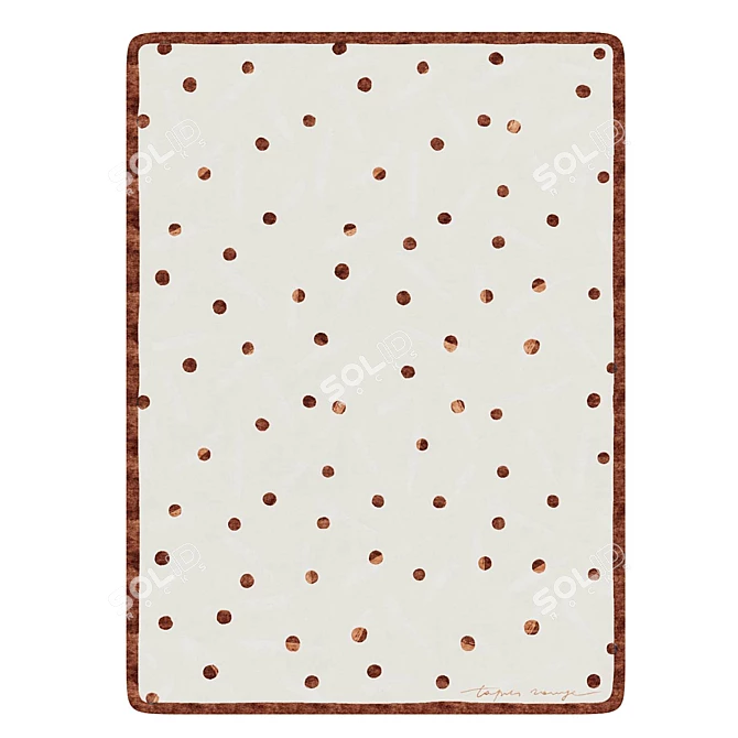 Winter Bejeweled Silk Wool Rug 3D model image 2