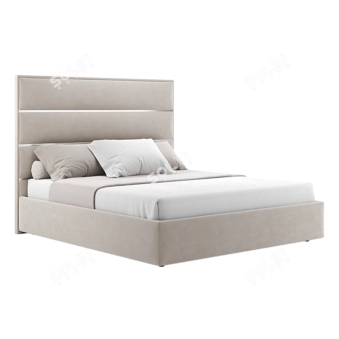 Frona Bed: King-size Elegance 3D model image 2