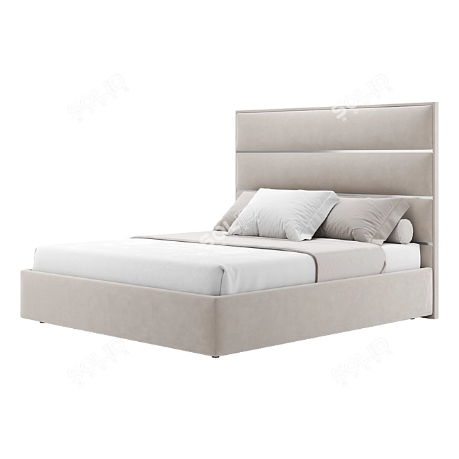 Frona Bed: King-size Elegance 3D model image 4