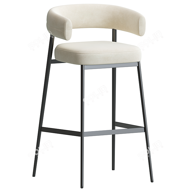 Elegant Nena Bar Chair, 2014 3D model image 3