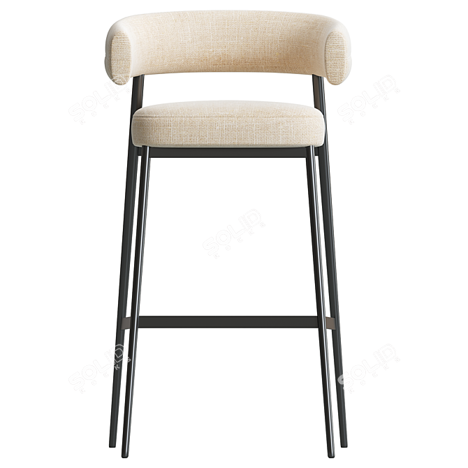 Elegant Nena Bar Chair, 2014 3D model image 4