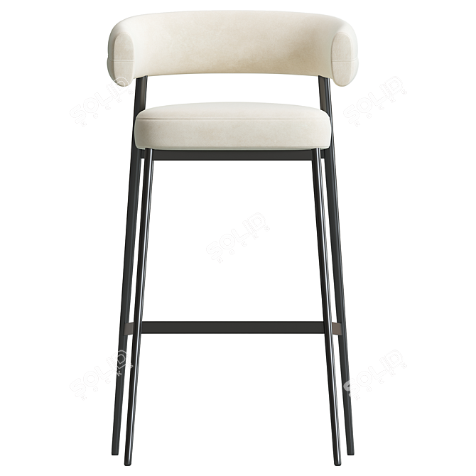 Elegant Nena Bar Chair, 2014 3D model image 5