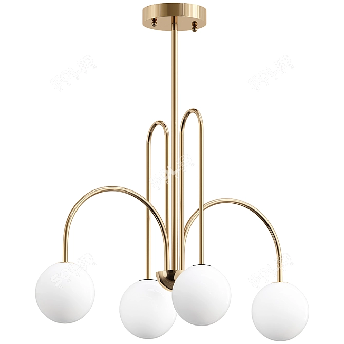 Nordic G9 LED Pendant Chandelier 3D model image 1