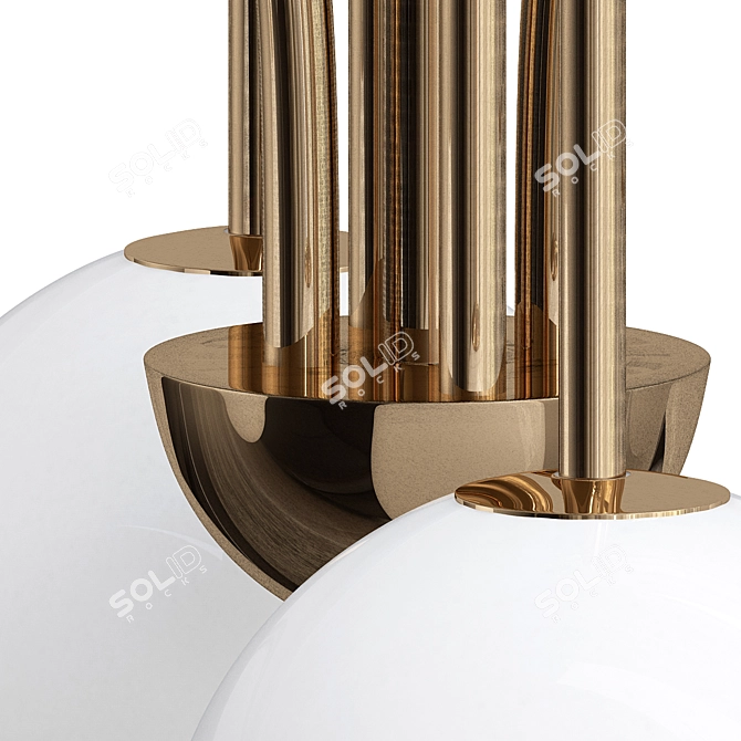 Nordic G9 LED Pendant Chandelier 3D model image 2