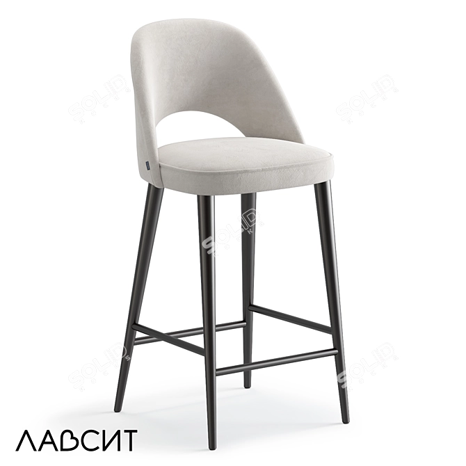 Modern High Bar Chair Tyler 3D model image 1