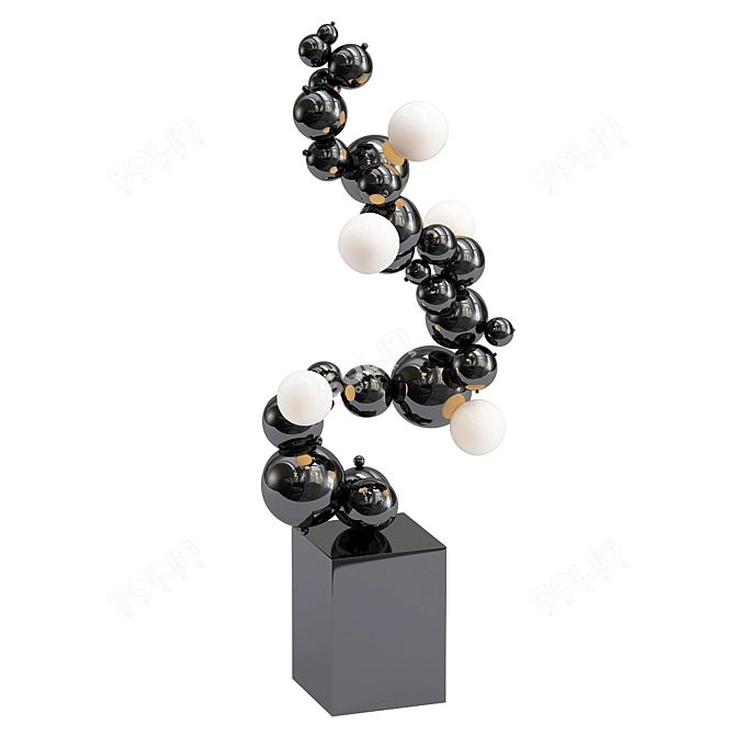 Modern Floor Lamp 3D Model 3D model image 1