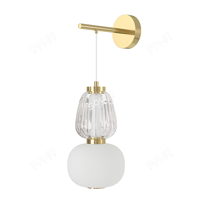 Modern Wall Light Fixture BELLA 3D model image 1