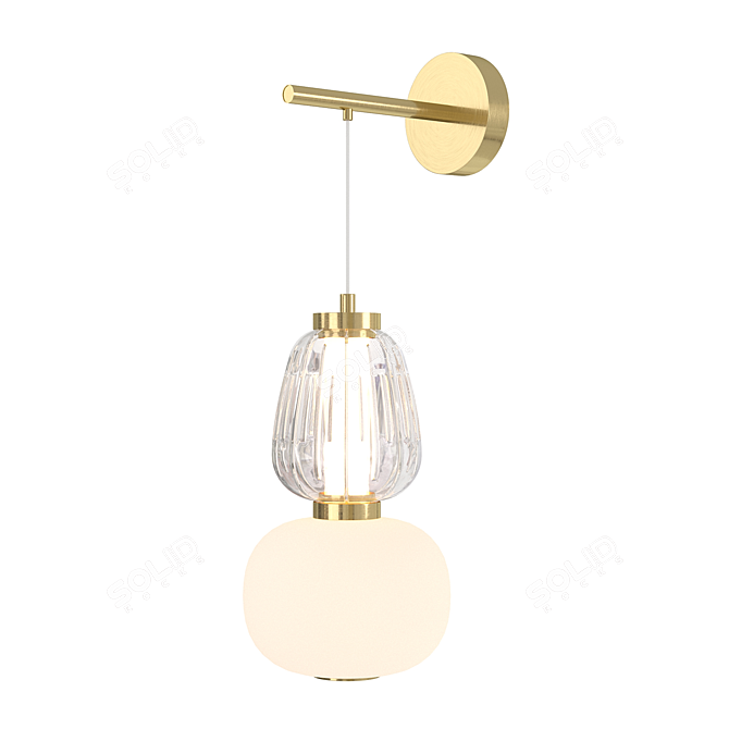 Modern Wall Light Fixture BELLA 3D model image 2