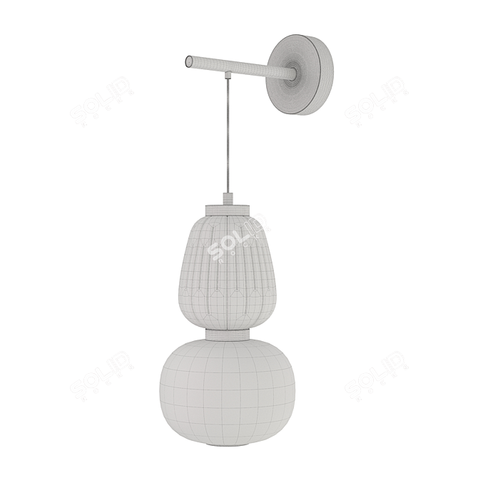 Modern Wall Light Fixture BELLA 3D model image 3