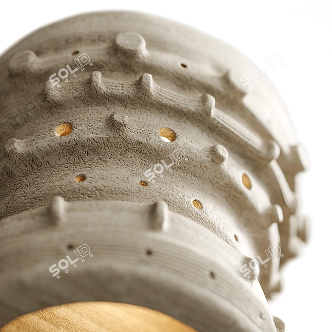 Crown Design Ceramic Sconces 3D model image 4