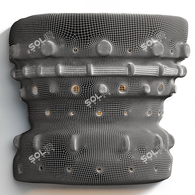 Crown Design Ceramic Sconces 3D model image 5