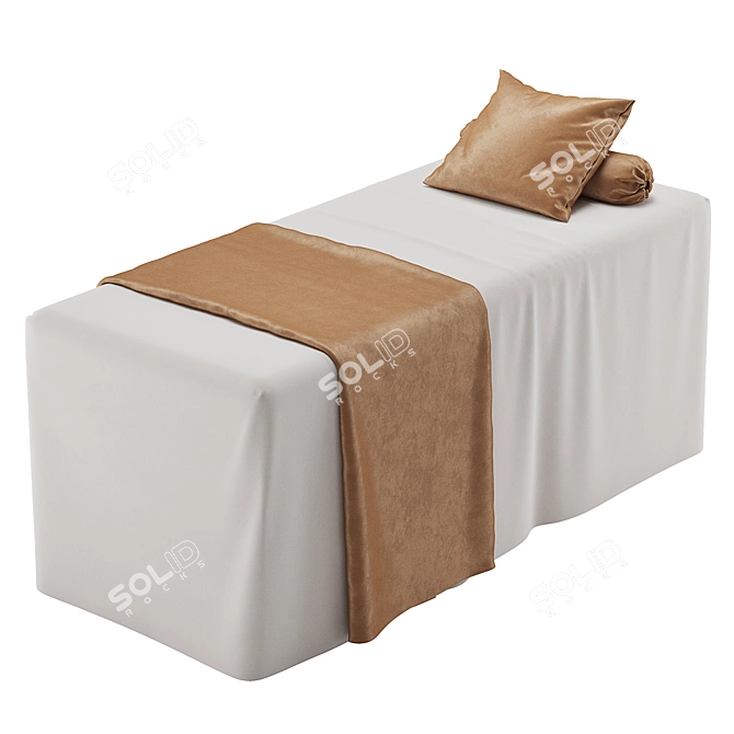 Luxury Spa Bed: Elegant Comfort 3D model image 2