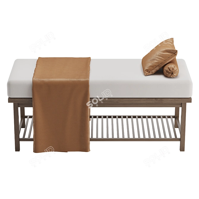 Luxury Spa Bed: Elegant Comfort 3D model image 4