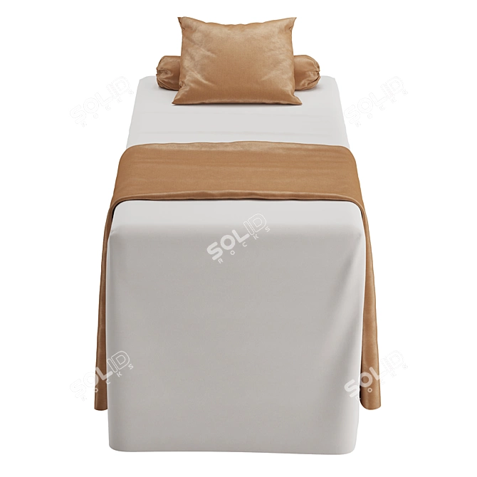 Luxury Spa Bed: Elegant Comfort 3D model image 5