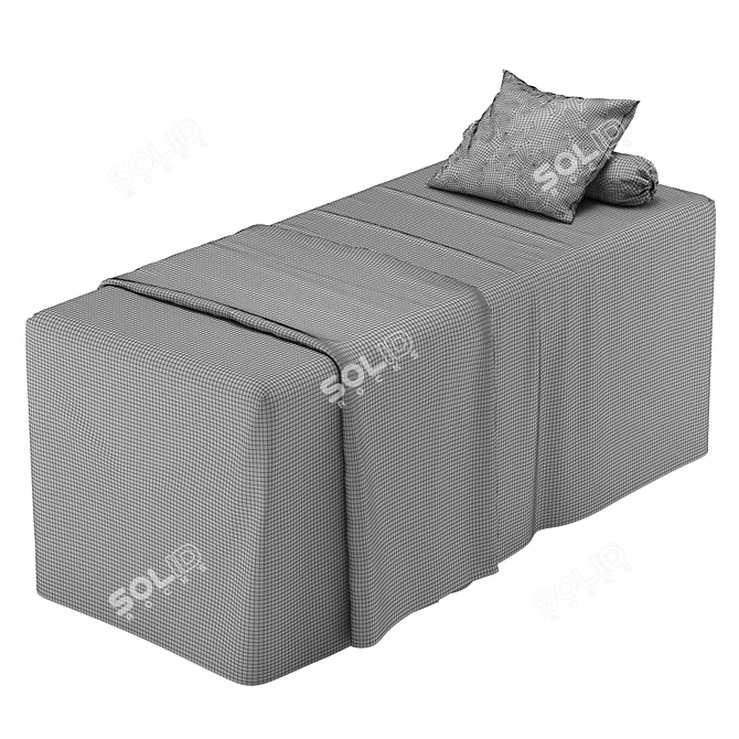 Luxury Spa Bed: Elegant Comfort 3D model image 6