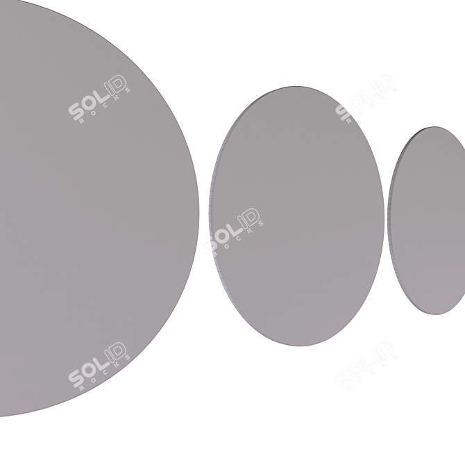 Gypsum Panel 03, 400mm Diameter 3D model image 4