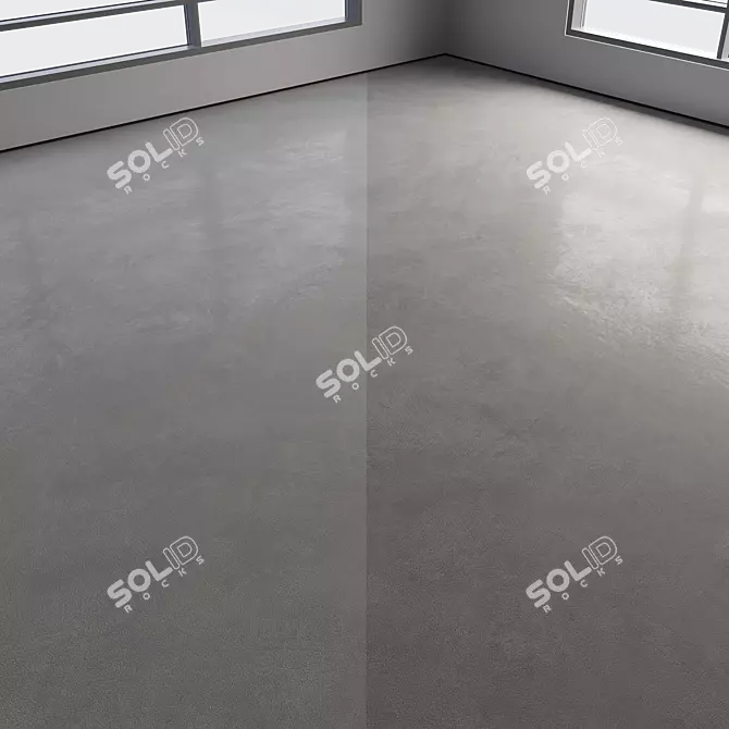 Polished Seamless Concrete Floor 3D model image 2