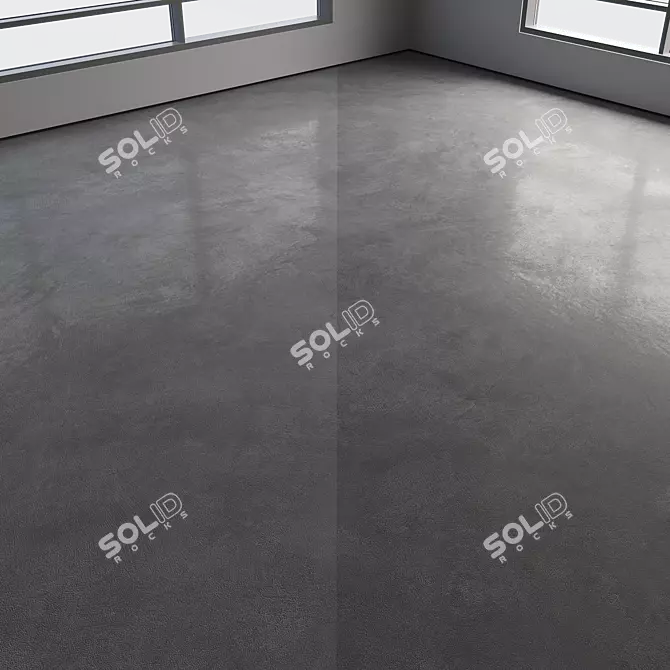 Polished Seamless Concrete Floor 3D model image 3