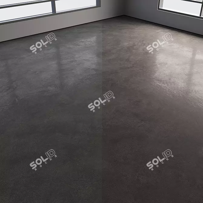 Polished Seamless Concrete Floor 3D model image 4