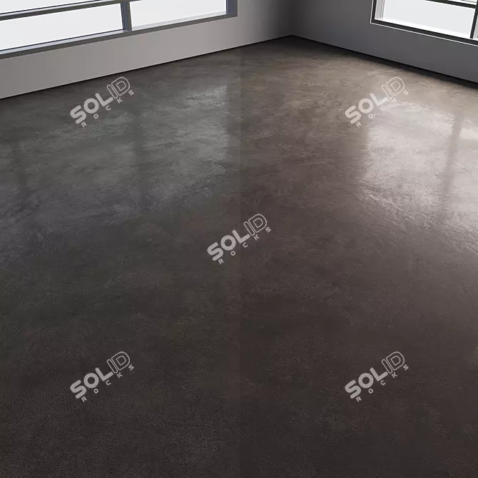 Polished Seamless Concrete Floor 3D model image 5