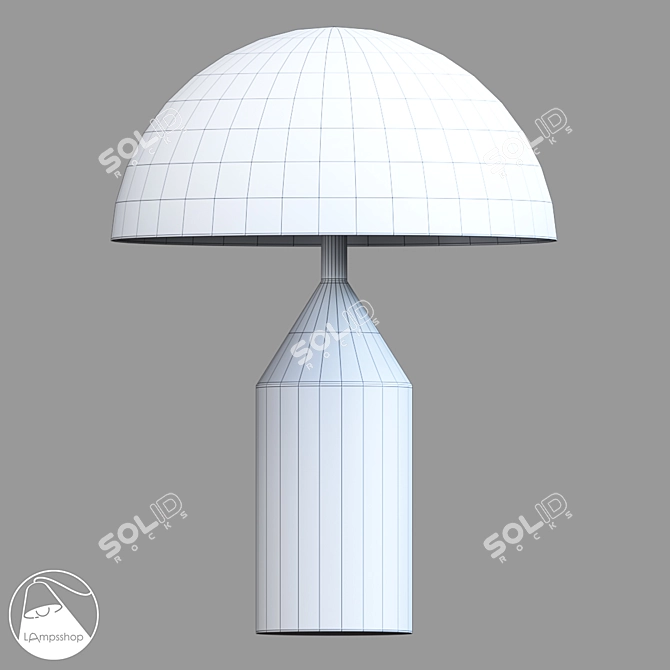 Mushroom Desk Lamp Light 3D model image 2