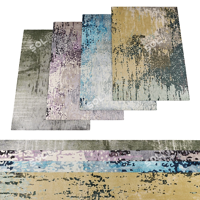 High Resolution Rugs Set 3D model image 1