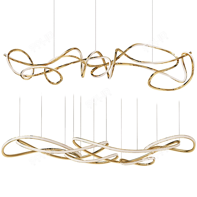 Modern Design Lamps Set 3D model image 1