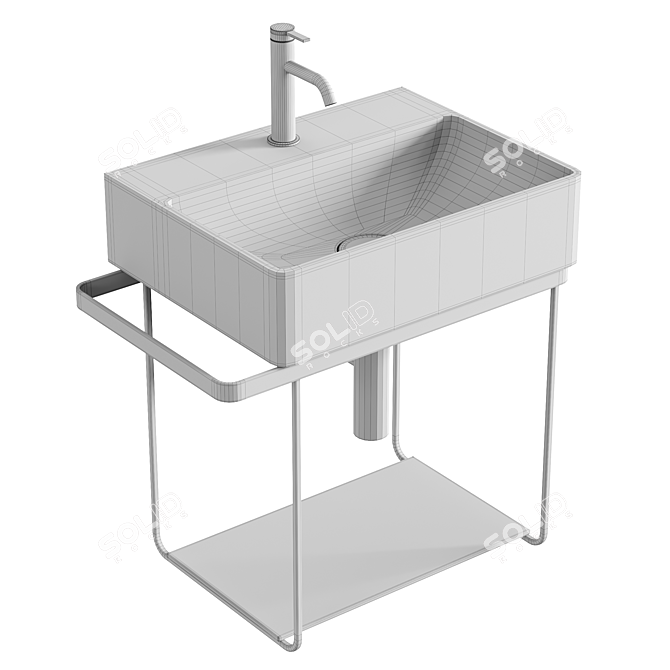 Duravit DuraSquare Basin WonderGliss 3D model image 3